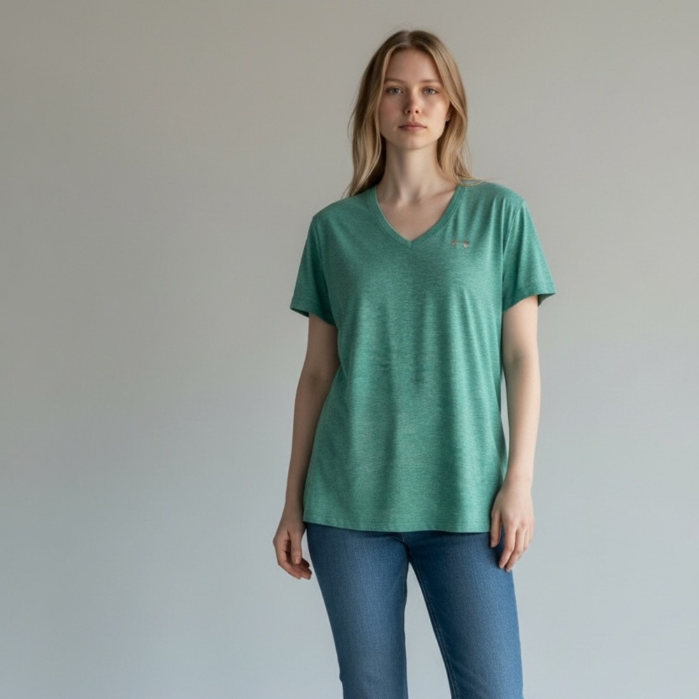 Under Armour Aqua V-Neck Short Sleeve Tee